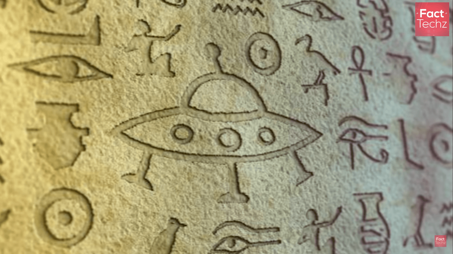 depiction of modern day UFOs found on a wall painting in pyramids Awesome pyramid facts one